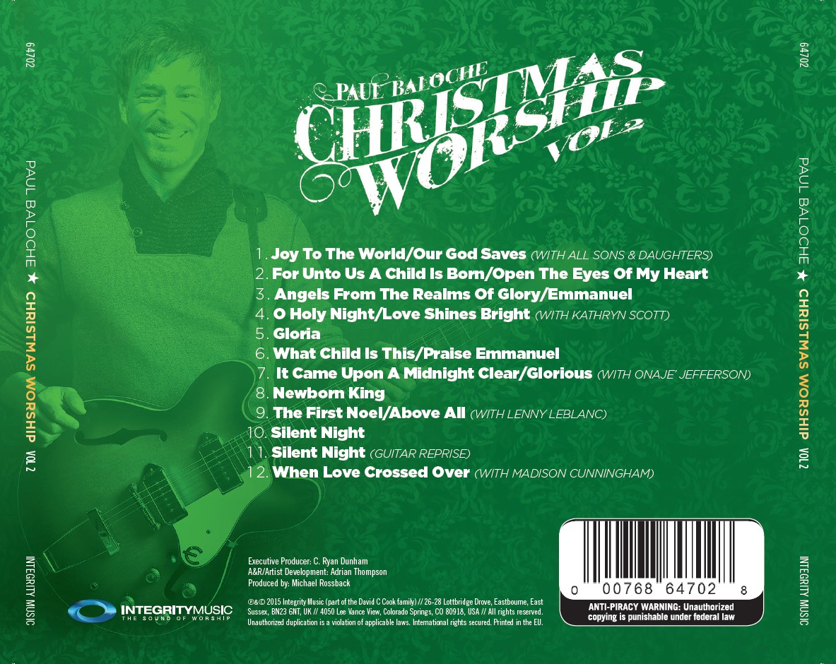 Paul Baloche - Christmas Worship Vol 2 (CD)